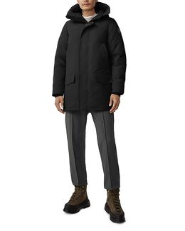 Canada Goose: Чёрный пуховик  Langford