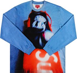 Supreme: Голубой свитшот 