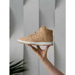 NIKE: Белые кроссовки  Dunk High Premium