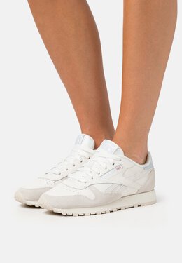 Reebok: Голубые кроссовки Classic Leather