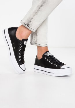 Converse: Чёрные кроссовки 