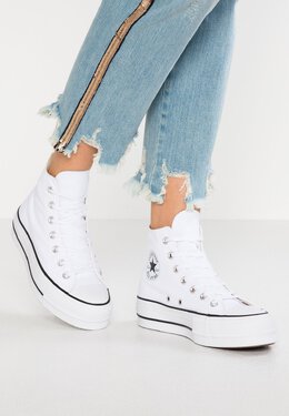 Converse: Белые кроссовки  Chuck Taylor All Star Lift