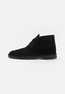 Clarks Originals: Чёрные ботинки