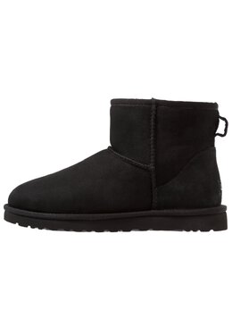 UGG: Чёрные ботинки  Classic Mini