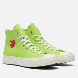 Converse: Зелёные кеды  Chuck 70 Hi