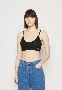 Calvin Klein Jeans: Чёрный топ 