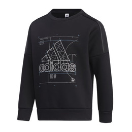 Adidas: Чёрный свитшот Essentials