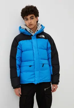 The North Face: Синий пуховик