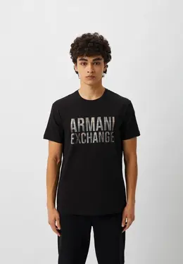 Armani Exchange: Чёрная футболка