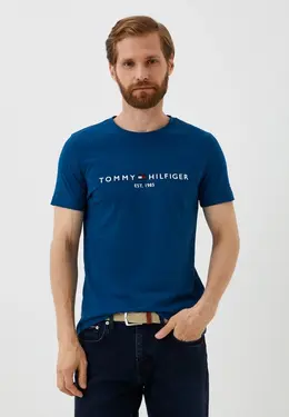 Tommy Hilfiger: Синяя футболка