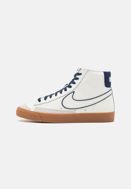 Nike: Синие кеды Blazer Mid 77