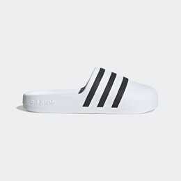 Adidas: Белые сандалии Adilette