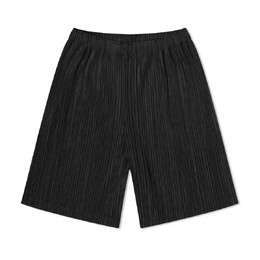 Pleats Please Issey Miyake: Чёрные шорты