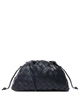 Bottega Veneta: Чёрный клатч