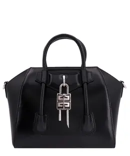 Givenchy: Чёрная сумка  Antigona Lock Mini