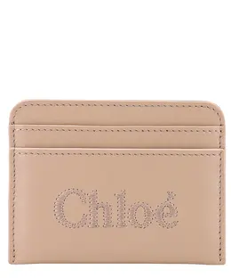 Chloé: Коричневый картхолдер