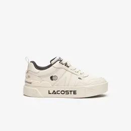 Lacoste: Белые кеды 