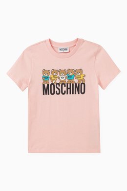 Moschino: Хлопковая футболка Iconic