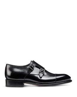 Santoni: Чёрные туфли  Carter