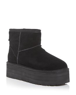 UGG: Чёрные угги  Classic Mini