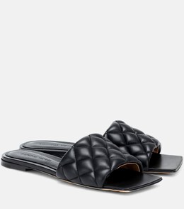 Bottega Veneta: Чёрные сандалии 