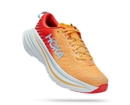 Hoka: Оранжевые кроссовки 