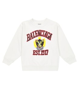 Balenciaga Kids: Белая толстовка 