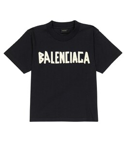 Balenciaga Kids: Чёрная футболка