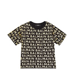 Balmain: Чёрная футболка 