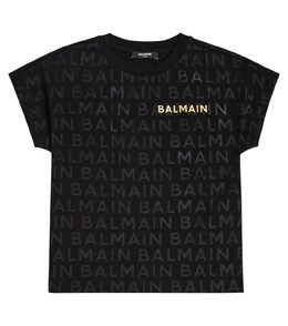 Balmain: Чёрная футболка 