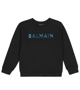 Balmain: Чёрная толстовка 