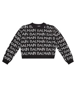 Balmain: Чёрный свитер 