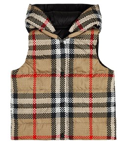 Burberry: Пуховик с капюшоном 