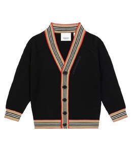 Burberry: Кардиган  Icon Stripe из шерсти