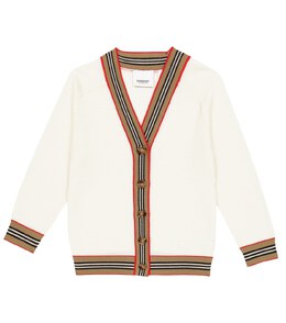 Burberry: Кардиган  Icon Stripe из шерсти