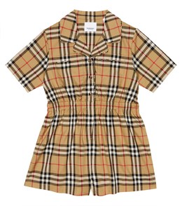 Burberry: Хлопковый комбинезон  Vintage Check