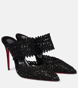 Christian Louboutin: Чёрные сабо 