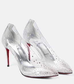 Christian Louboutin: Серебристые туфли 