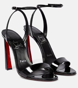 Christian Louboutin: Чёрные сандалии 