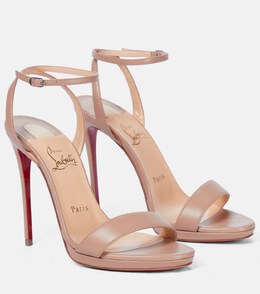 Christian Louboutin: Коричневые сандалии  Loubi Queen 120