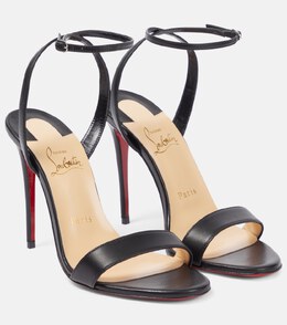 Christian Louboutin: Чёрные сандалии 