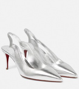 Christian Louboutin: Серебристые туфли 