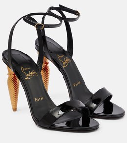 Christian Louboutin: Чёрные сандалии 