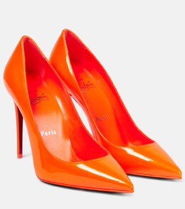 Christian Louboutin: Оранжевые туфли  Kate 100