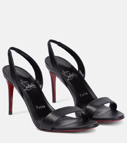 Christian Louboutin: Чёрные сандалии 