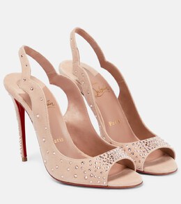 Christian Louboutin: Бежевые сандалии 