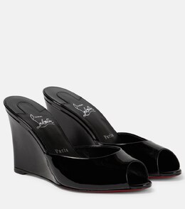 Christian Louboutin: Чёрные сандалии 