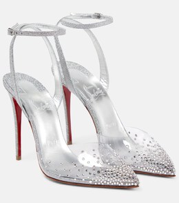 Christian Louboutin: Серебристые туфли 