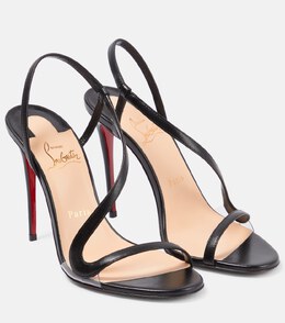 Christian Louboutin: Чёрные босоножки 