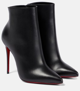 Christian Louboutin: Чёрные ботинки  Kate 100